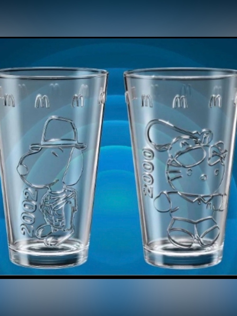 NEW Sealed McDonald's Peanuts/Hello Kitty Glass 2024 Collection Limited Edition